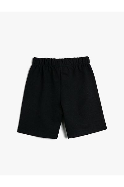 Koton Basic Shorts Slogan Printed Pockets Δέουν τη μέση
