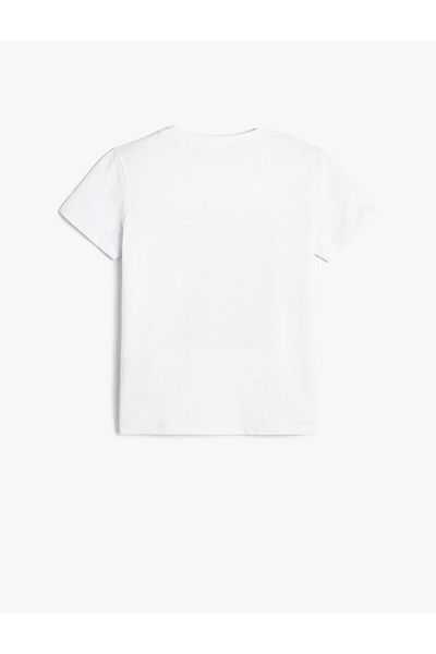 Koton T-Shirt Short Sleeve Crew Neck Surf Printed Cotton