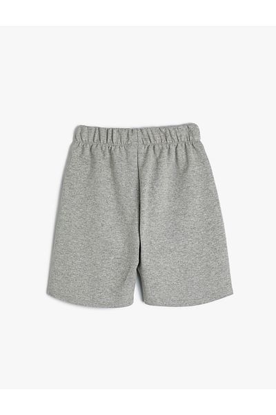 Koton Shorts with Tie Waist and Game Print Detail