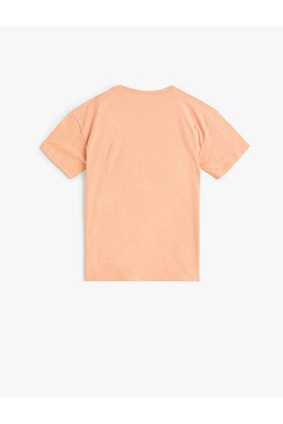 Koton Crew Neck Printed Short Sleeve T-Shirt