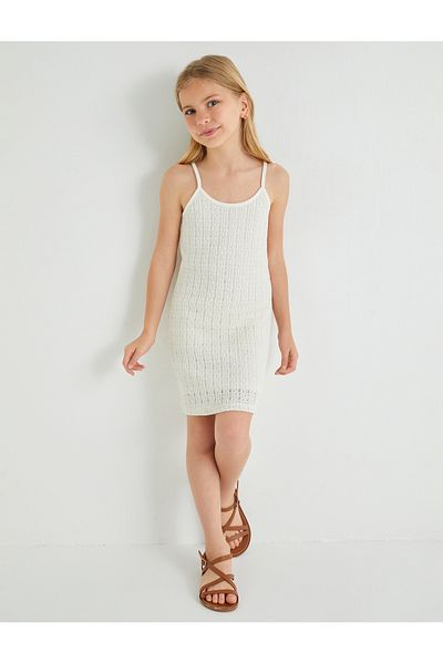 Koton Lace Midi Strap Dress