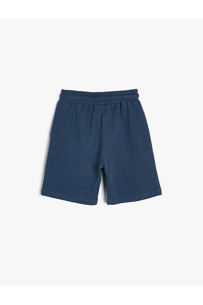 Koton Basic Shorts Textured Waist Tie Pocket Cotton
