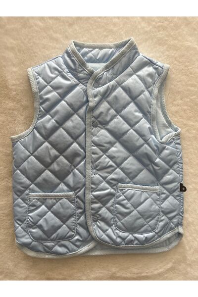 Bibaby Micro Elyaflı Cepli Kapitone Yelek