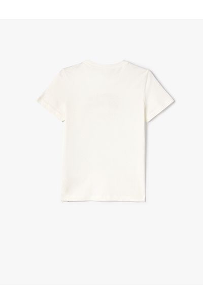Koton T-Shirt με καλοκαιρινό θέμα Caravan εμπριμέ κοντομάνικο βαμβακερό