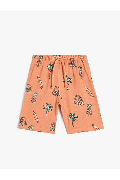 Koton Basic Shorts with Tie Waist and Pocket Detail