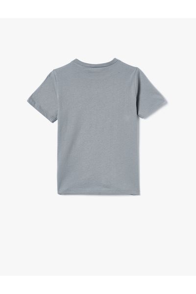 Koton Game Themed Short Sleeve Crew Neck Cotton T-Shirt
