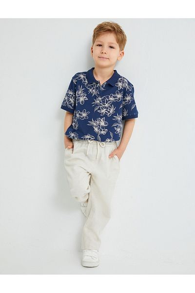 Koton Leinenhose mit Bindetasche in der Taille