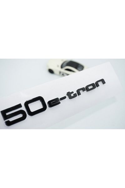 DK Tuning Portbagaj negru Audi 50 e-tron - Compatibil cu logo-ul scris ABS