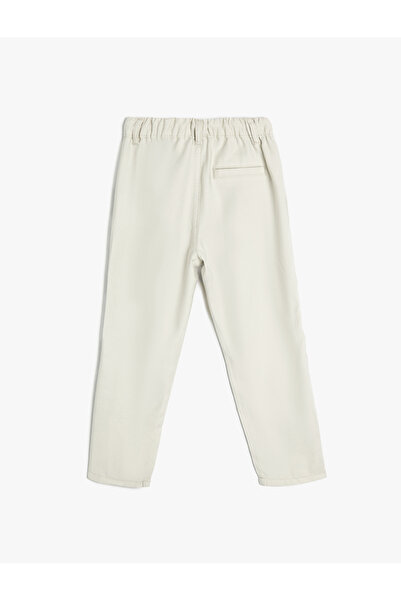 Koton Viscose Fabric Basic Trousers with Pockets - Waist Tied