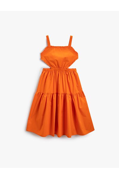 Koton Hanging Dress Window Detailed Frilly Cotton