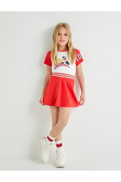 Koton Licencované tričko Tweety a Sylvester Crew Neck – potištěné na zadní straně