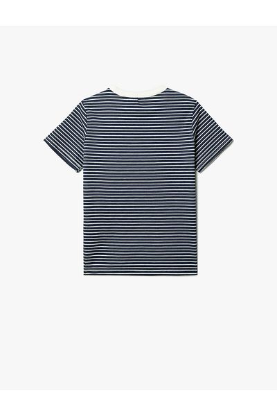 Koton Tricou cu mânecă scurtă din bumbac cu dungi