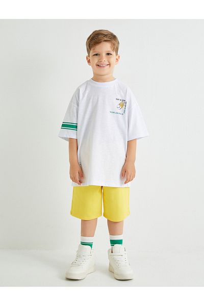 Koton White Boy T-Shirt 4Skb10521Tk