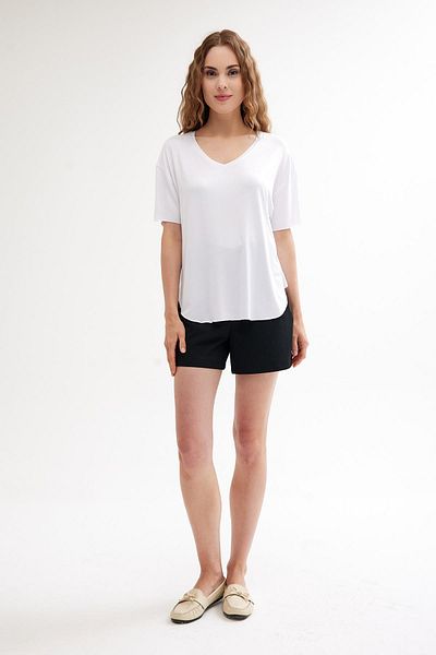 COTENCONCEPT Tricou de bază din bumbac cu decolteu în V