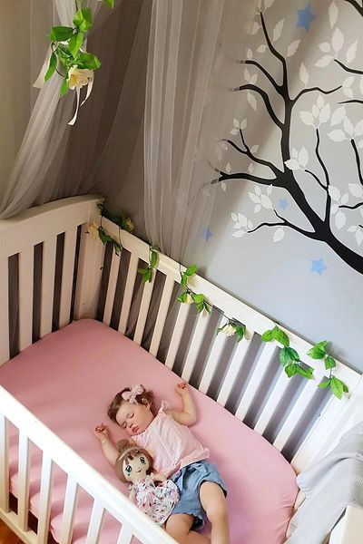 COTENCONCEPT 2 ملاءة سرير أطفال قطنية ومطاطة مقاس 60 × 120 × 15 سم