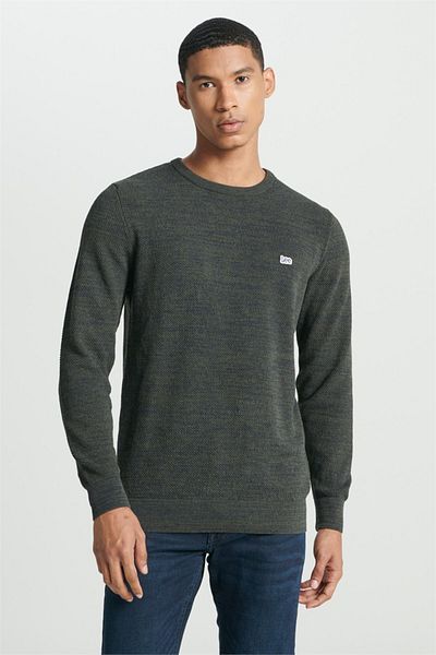 Lee Regular Fit Khaki Men's Sweater