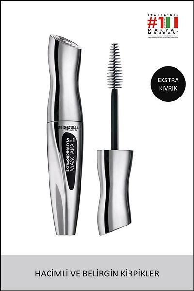 Deborah Milano Extraordinary - 5 in 1 Black Mascara
