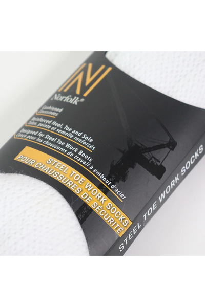 NORFOLK Θερμικές κάλτσες με επένδυση και ενίσχυση για μπότες εργασίας Contractor Steel Cap White