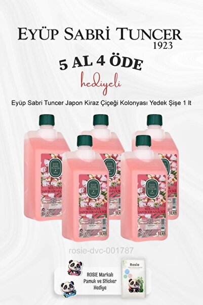 Eyüp Sabri Tuncer Japon Kiraz Çiçeği Kolonyası Yedek Şişe 1 lt 5 Al 4 Öde ve ...