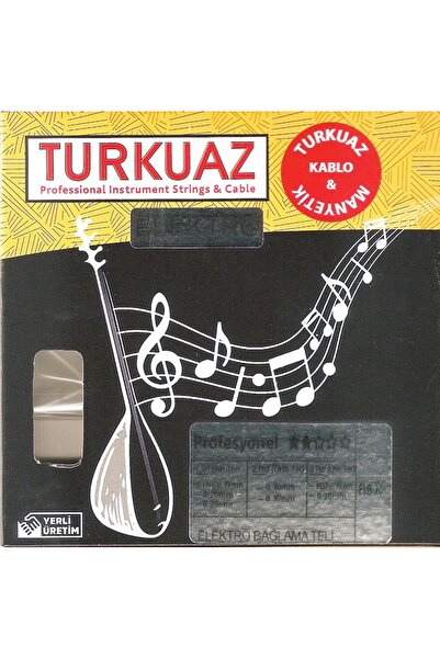 Turkuaz ELB20 Električna žica za vezivanje 020 Set crne čelične žice