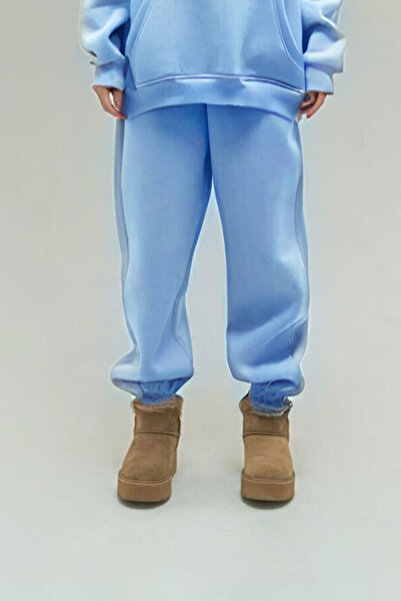 CMZ COLLECTİON Pantaloni de trening largi din bumbac pentru femei