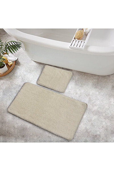 Moda Dekor كريم ماكسيفورم 60x100 2'li سجادة حمام