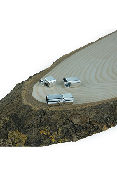 Prestij Boncuk Mıknatıslı Nikel Klips Bileklik ve Kolye Kapama Kolay Aç Kapa Klipsi 8 x 6 mm