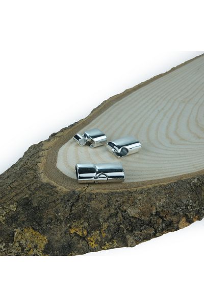 Prestij Boncuk Clip magnetic nichel de 10 x 5 mm - Închidere pentru brățară și colier, deschidere ușoară