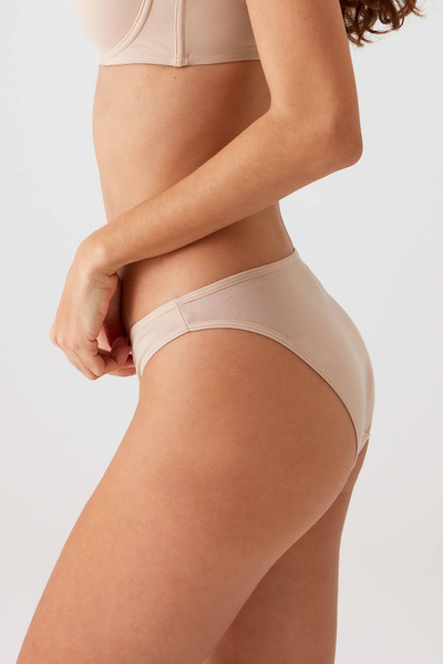 Pierre Cardin Kadın 5'li Ekonomik Paket Ten 2957 No Show Classic Pamuklu Basic Külot