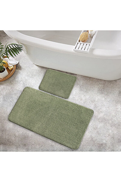 Moda Dekor Maxiform Yeşil 50x80 2'li Banyo Paspası