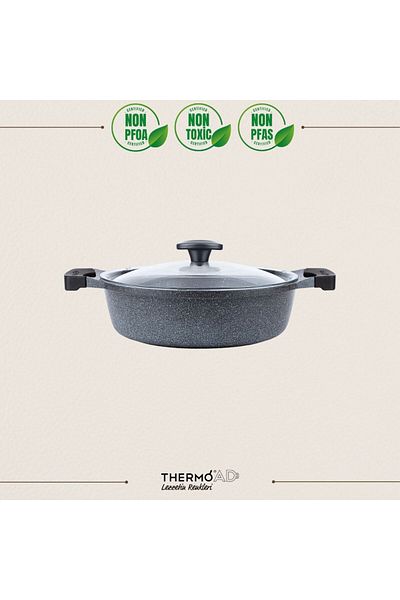 ThermoAD Graneu Series Gray Carnivore Pot - 26 cm
