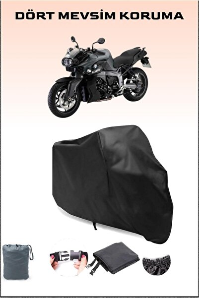 Breen Black Bmw K 1300 R Compatible Motorcycle Tarpaulin, Engine Cover
