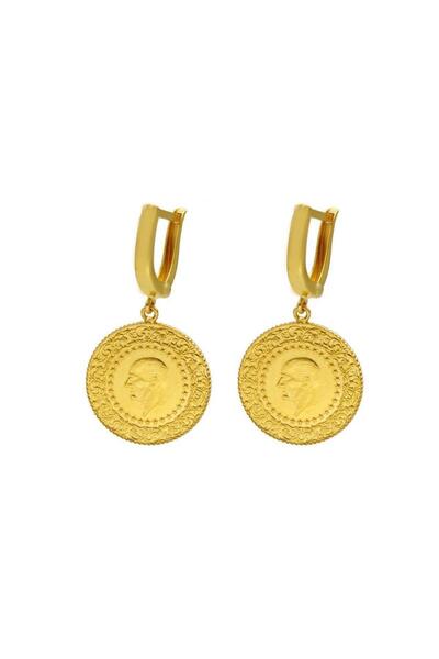 Altınköşe Altın 14 Ayar Çeyrek Küpe