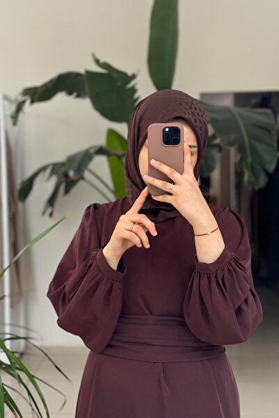 ANDE Φόρεμα ονείρου με ζώνη - Πικρός καφές