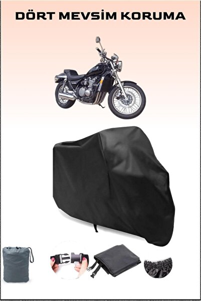 Breen قماش القنب للدراجات النارية المتوافق مع Kawasaki Zl 600 باللون الأسود، ...