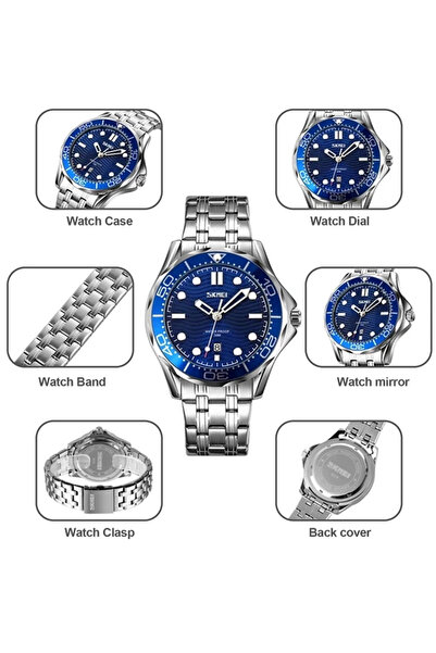 Skmei 9276 Fashion Texture Analog Men's Wrist Watch