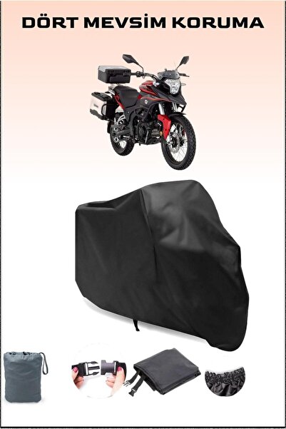 Breen قماش دراجة نارية أسود متوافق مع Mondial Rx3i Evo-abs، غطاء المحرك