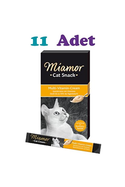 Miamor Multi Vitamin Cream Kedi Ödül Maması 6×15g (11 ADET)