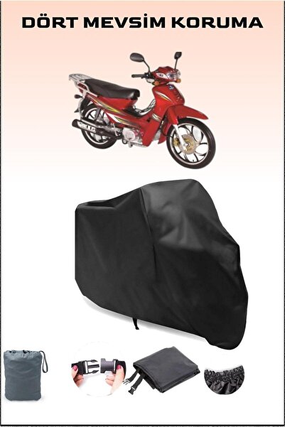 Breen Black Bisan Roadstar Cub Compatible Motorcycle Tarpaulin, Engine Cover