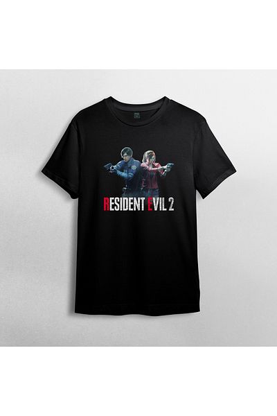 Pixxa Resident Evil 2 - Μπλουζάκι από 100% βαμβακερό λαιμόκοψη μοντέλο 1