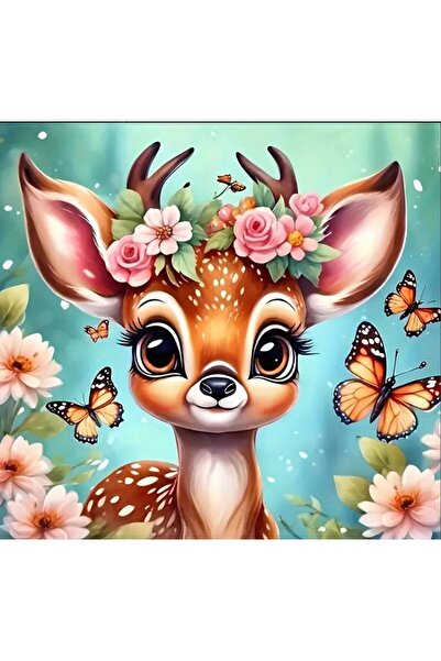 Miki & Miki Elmas Boyama Sanat Kiti DIY Karikatür Hayvan Taşlı Sanat Mozaik S...