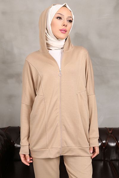 İmajButik Σετ Oysho με κουκούλα με φερμουάρ