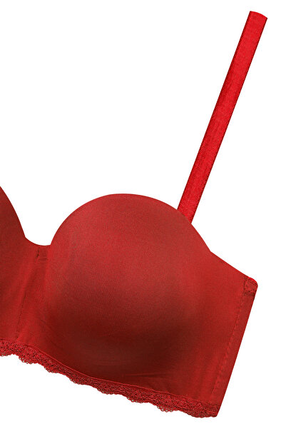 koza iç giyim Kadın Dolgusuz Mikro Straplez Sütyen