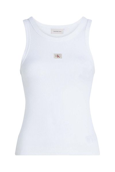 Calvin Klein WOVEN LABEL RIB TANK TOP