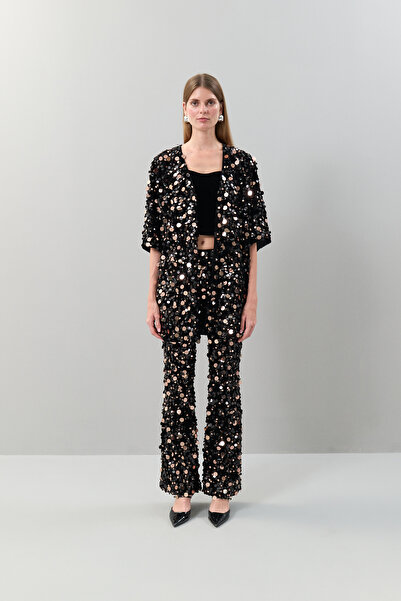 Roman Payetli Kadife Kap Standart Renk K2516306_089