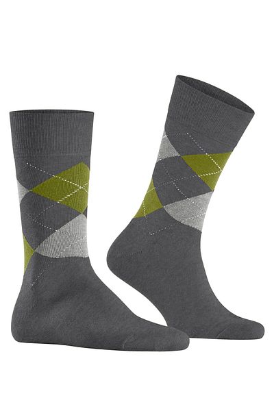 Burlington Burlington Herren Socken - King, Baumwolle, Rautenmuster, Logoemblem