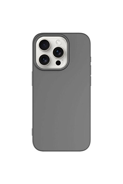 Fibaks iPhone 15 Pro Max Compatible Case Velvet Launch Soft Soft Liquid Silicone Camera Protection Cover