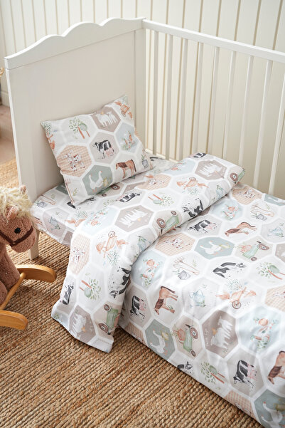 Petille Organic Farm Montessori Duvet Cover Set |   100% Cotton, Double Face ...