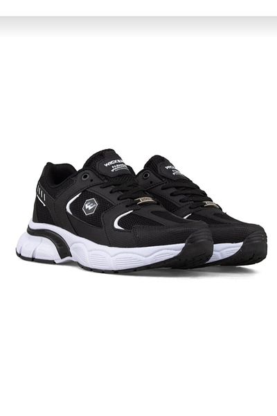 Wickers Comfort Anatomic Sole Black-White Men's Sneakers