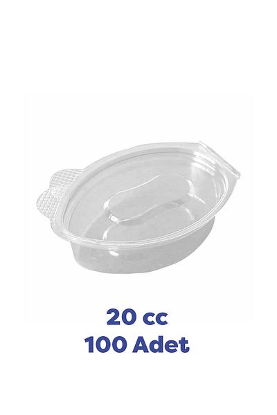 TiriStore Sauce Container with Clear Lid - 20 Cc, 100 Pcs, Leak Proof